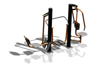 Уличный тренажер "Жим ногами Шагомер Жим от груди" УТ333 в Омске