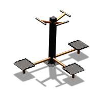 Уличный тренажер "Твистер тройной" УТ337 в Омске