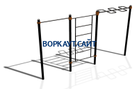 Спортивный комплекс воркаут ВС-129 в Омске