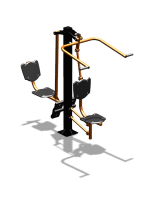 Уличный тренажер "Верхняя тяга Жим ногами" УТ322 в Омске