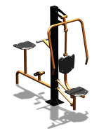 Уличный тренажер "Жим от груди Вело" УТ321 в Омске