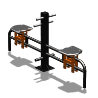 Уличный тренажер  "Каталка двойная"   УТ215 в Омске