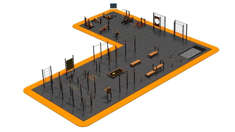 Дизайн проект спортплощадки Угловая в Омске