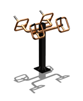 Уличный тренажер  "Штурвал двойной"  УТ201 в Омске