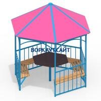 Беседка со столом и лавками МАФ 4121 в Омске