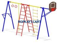 Гимнастический комплекс с баскетбольным щитом МАФ 3001 в Омске