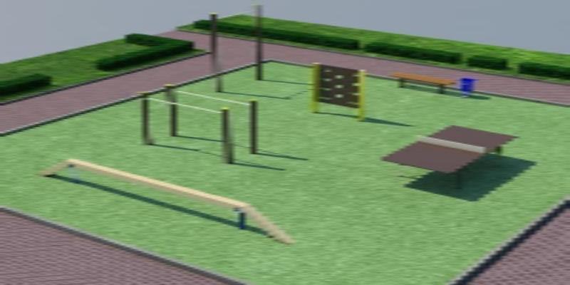 Проект спортплощадки мини спорт  в Омске