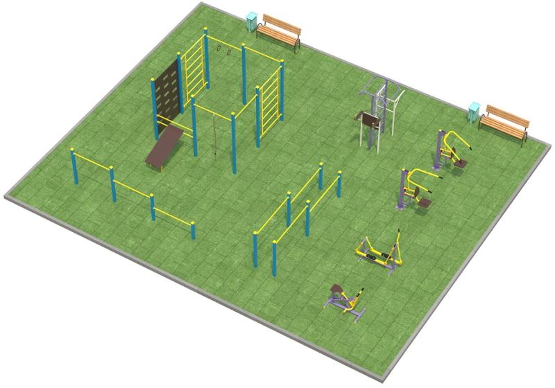 Проект спортплощадки 150 метров в Омске в Омске