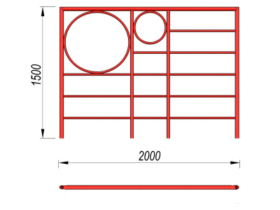 Шведская стенка с кольцами МАФ 3502 в Омске