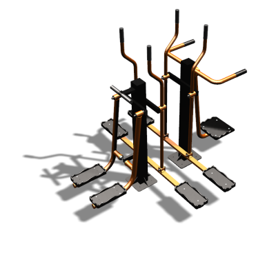 Уличный тренажер "Шпагат Маятник Лыжник двойной" УТ335 в Омске