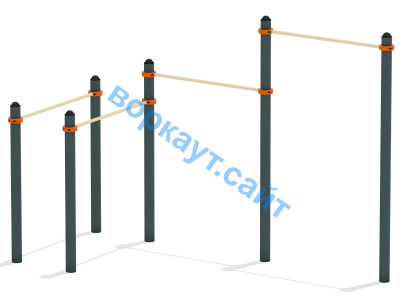 Турник двойной с брусьями ВС-17 в Омске