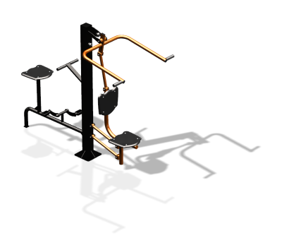 Уличный тренажер "Верхняя тяга Вело" УТ340 в Омске