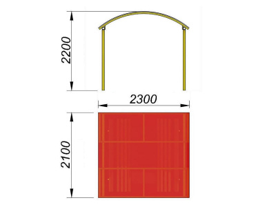 Навес судейский МАФ 4004 в Омске