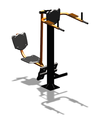 Уличный тренажер "Жим ногами Брусья Пресс" УТ329 в Омске