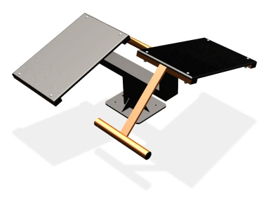 Уличный тренажер  "Скамья для пресса двойная"   УТ213 в Омске