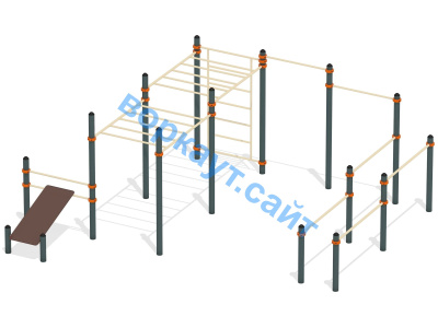Спортивный комплекс воркаут ВС-50 в Омске