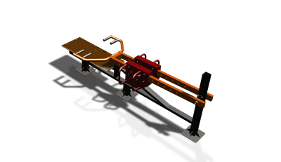 Силовой уличный тренажер  "Жим лежа"  УТ411 в Омске