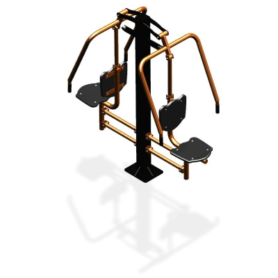 Уличный тренажер  "Жим от груди двойной" УТ204 в Омске