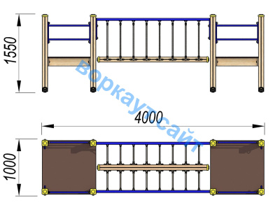 Детский спортивный комплекс Мост ДСК 3113 в Омске