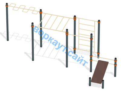 Спортивный комплекс воркаут ВС-45 в Омске