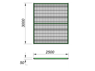 Ограждение спортивной площадки 2500х3000 МАФ 5103 в Омске