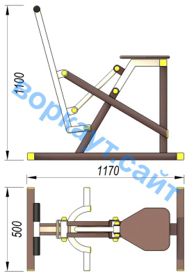 Уличный тренажер "Наездник " УТ 006 в Омске Уличный тренажер "Наездник " УТ 006 в Омске