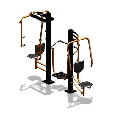 Уличный тренажер "Жим от себя Шагомер Баттерфляй" УТ303 в Омске