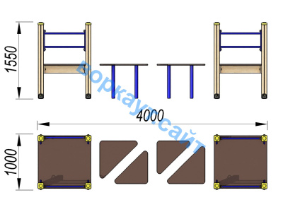 Детский спортивный комплекс Мостик ДСК 3114 в Омске
