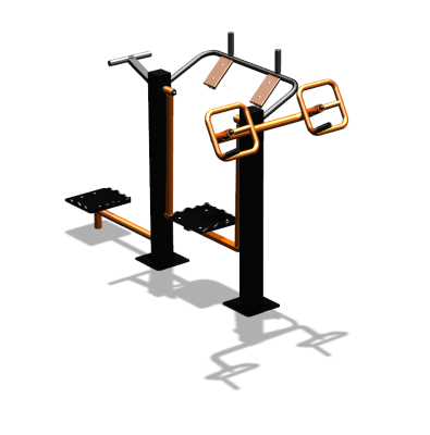 Уличный тренажер "Штурвал Пресс Супертвистер" УТ301 в Омске