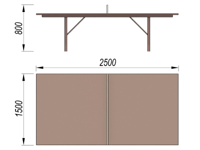 Теннисный стол МАФ 3517 в Омске
