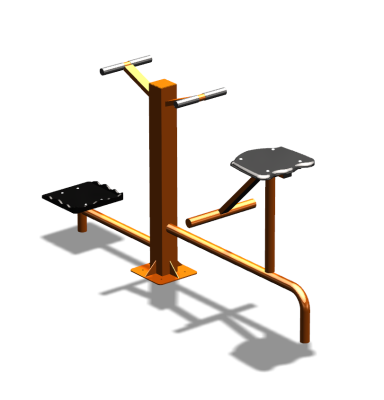 Уличный тренажер "Твистер стоя Твистер сидя" УТ323 в Омске