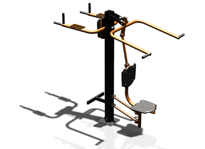 Уличный тренажер "Верхняя тяга Брусья Пресс" УТ339 в Омске