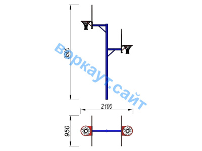 Баскетбольный щит двойной СИО 3511 в Омске