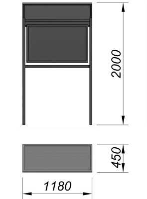 Информационный стенд МАФ 6006 в Омске