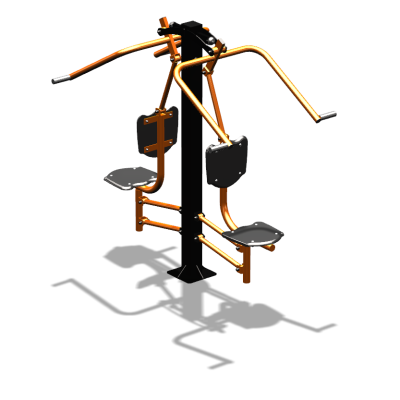 Уличный тренажер  "Верхняя тяга двойная"  УТ207 в Омске