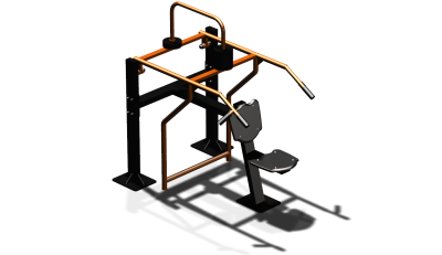 Силовой уличный тренажер  "Жим вверх сидя"  УТ403 в Омске