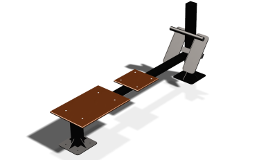 Силовой уличный тренажер  "Скамья для пресса"  УТ415 в Омске